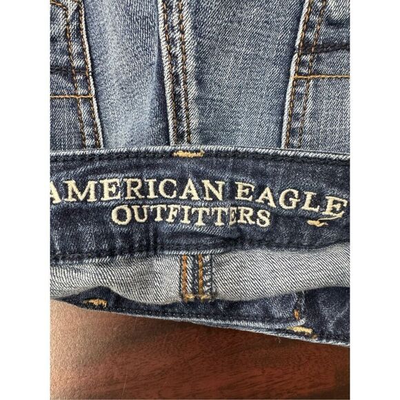 American Eagle Super Stretch Distressed Denim Jeggings Size 00 - Picture 5 of 10